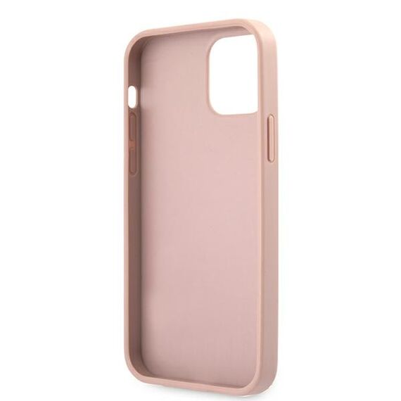 Guess GUHCP12LRSAVSRG iPhone 12 Pro Max 6.7" pink/pink hardcase Saffiano Vintage Script | Techbox