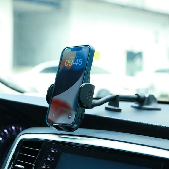 Joyroom Car Phone Holder with Flexible Arm for Dashboard Window Black (JR-ZS259) | Techbox