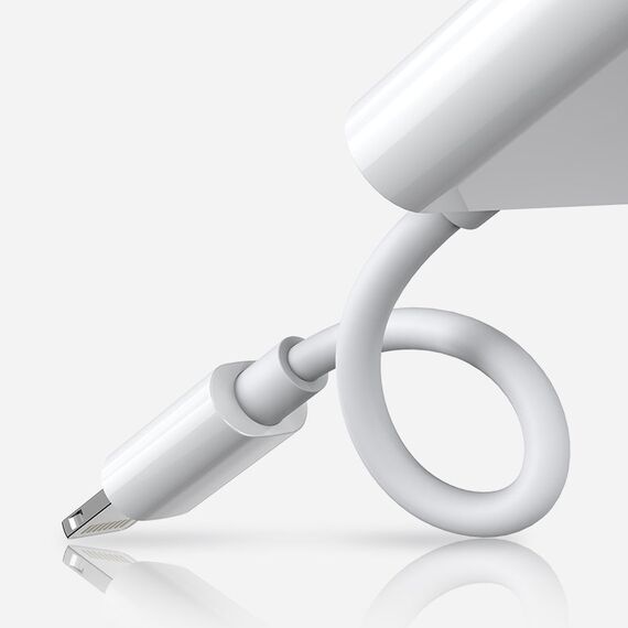 Joyroom S-Y104 headphone adapter Lightning - Lightning / mini jack 3.5mm - white | Techbox
