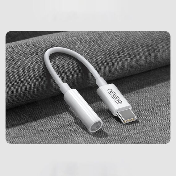 Joyroom SH-C1 headphone mini jack 3.5 mm (female) / USB-C (male) adapter - white | Techbox