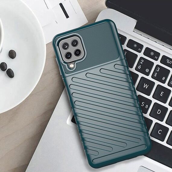 Thunder Case Flexible Tough Rugged Cover TPU Case for Samsung Galaxy A22 4G black - Samsung Cases - Cases - Techbox