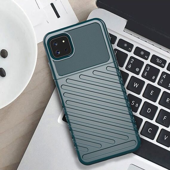 Thunder Case Flexible Tough Rugged Cover TPU Case for Samsung Galaxy A22 5G blue | Techbox
