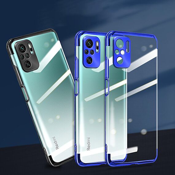 Clear Color Case Gel TPU Electroplating frame Cover for Xiaomi Redmi Note 10 5G / Poco M3 Pro black | Techbox