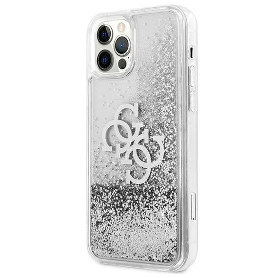 Guess GUHCP12LLG4GSI iPhone 12 Pro Max 6,7" srebrny/silver hardcase 4G Big Liquid Glitter - Apple Cases - Cases - Techbox