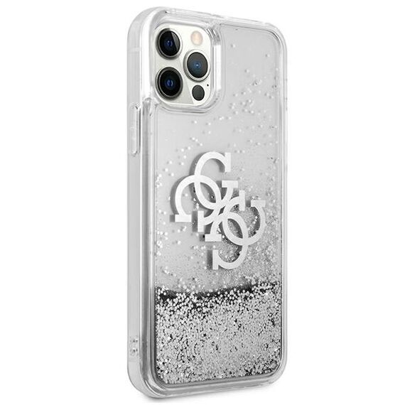 Guess GUHCP12LLG4GSI iPhone 12 Pro Max 6,7" srebrny/silver hardcase 4G Big Liquid Glitter - Apple Cases - Cases - Techbox