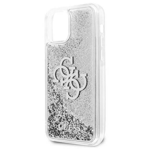Guess GUHCP12LLG4GSI iPhone 12 Pro Max 6,7" srebrny/silver hardcase 4G Big Liquid Glitter - Apple Cases - Cases - Techbox