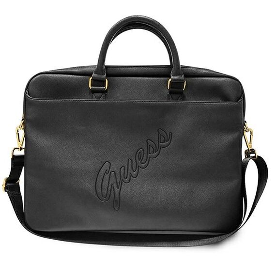 Guess Saffiano Script bag for a 16" laptop - black | Techbox