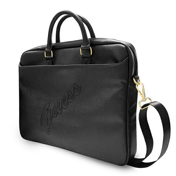 Guess Saffiano Script bag for a 16" laptop - black | Techbox
