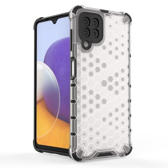 Honeycomb Case armor cover with TPU Bumper for Samsung Galaxy A22 4G black | Techbox