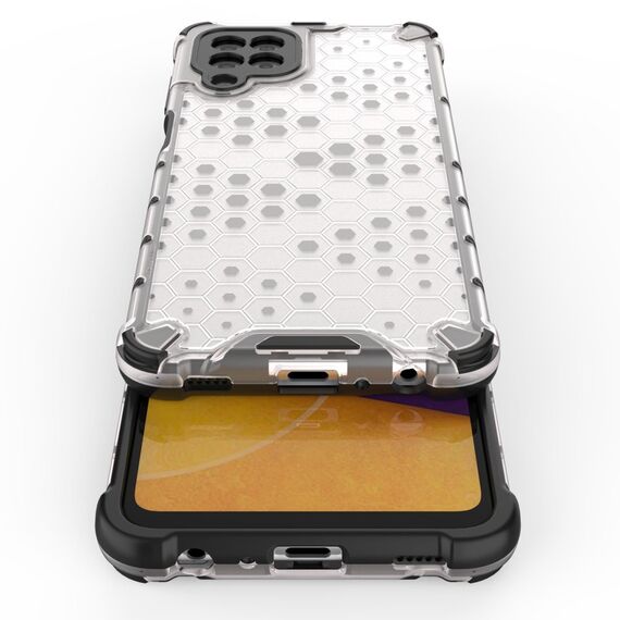 Honeycomb Case armor cover with TPU Bumper for Samsung Galaxy A22 4G black | Techbox