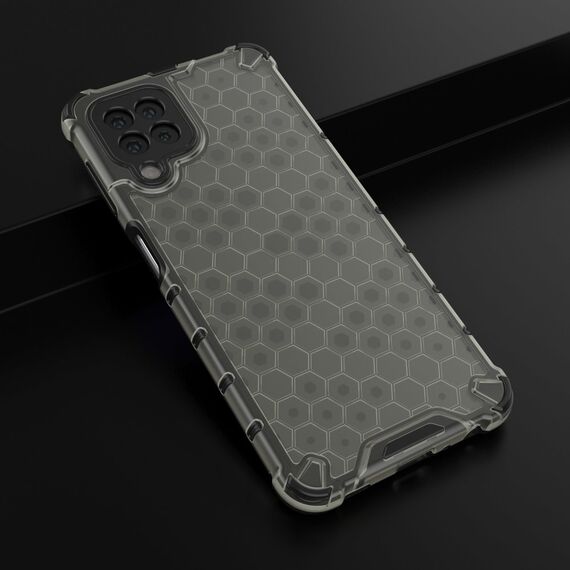 Honeycomb Case armor cover with TPU Bumper for Samsung Galaxy A22 4G black | Techbox