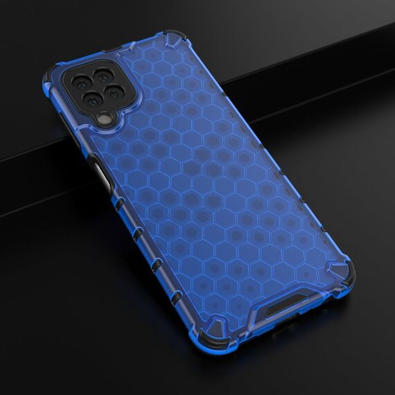 Honeycomb Case armor cover with TPU Bumper for Samsung Galaxy A22 4G blue | Techbox