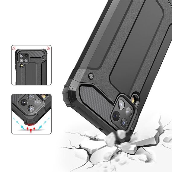 Hybrid Armor Case Tough Rugged Cover for Samsung Galaxy A22 4G golden | Techbox