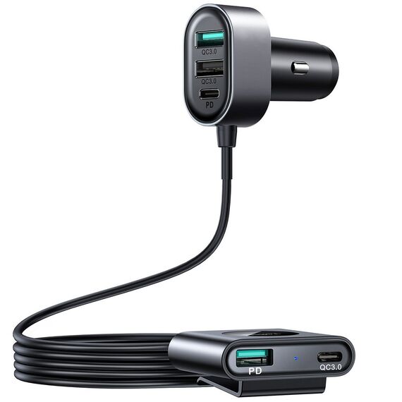 Joyroom car charger 2xPD + 2xQC3.0 72W 1.5m black (JR-CL05) | Techbox