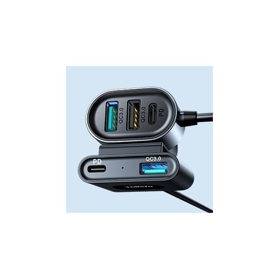 Joyroom car charger 2xPD + 2xQC3.0 72W 1.5m black (JR-CL05) | Techbox