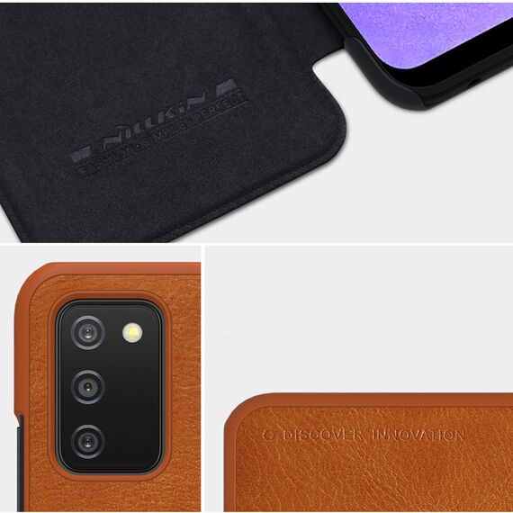 Nillkin Qin original leather case cover for Samsung Galaxy A03s black - Samsung Cases - Cases - Techbox