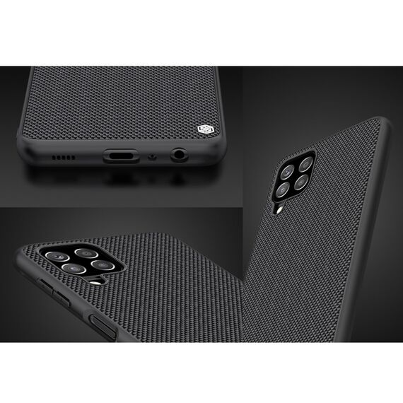 Nillkin Textured Case durable reinforced case with gel frame and nylon back for Samsung Galaxy A22 4G black | Techbox