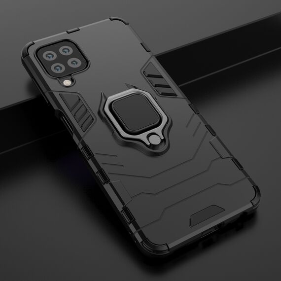Ring Armor Case Kickstand Tough Rugged Cover for Samsung Galaxy A22 4G blue | Techbox