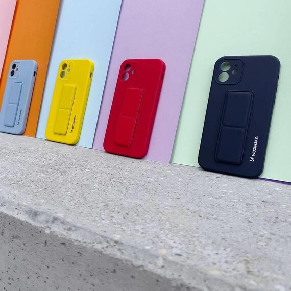 Wozinsky Kickstand Case Silicone Stand Cover for Samsung Galaxy A22 4G Gray | Techbox