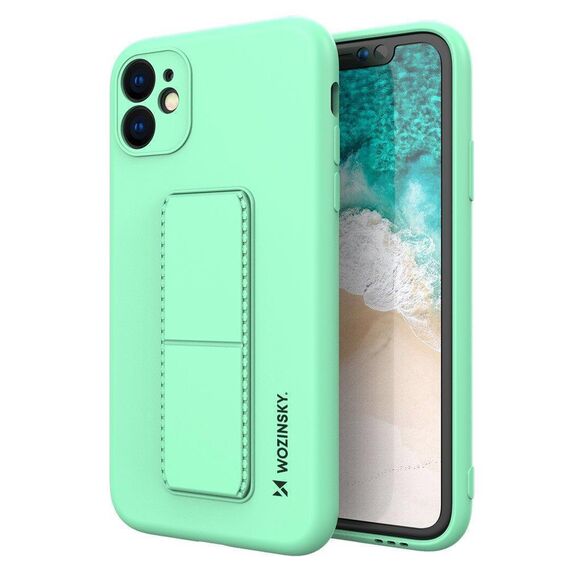 Wozinsky Kickstand Case Silicone Stand Cover for Samsung Galaxy A22 4G Mint | Techbox