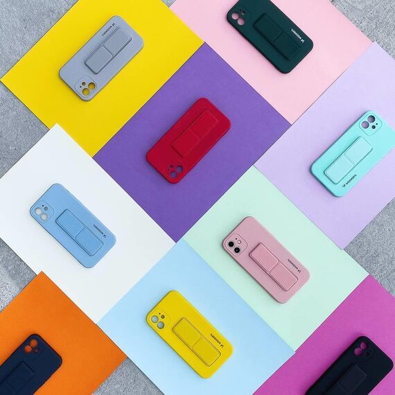 Wozinsky Kickstand Case Silicone Stand Cover for Samsung Galaxy A32 4G Gray | Techbox