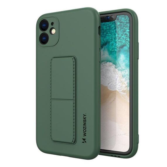 Wozinsky Kickstand Case Silicone Stand Cover for Samsung Galaxy A72 4G Dark Green | Techbox