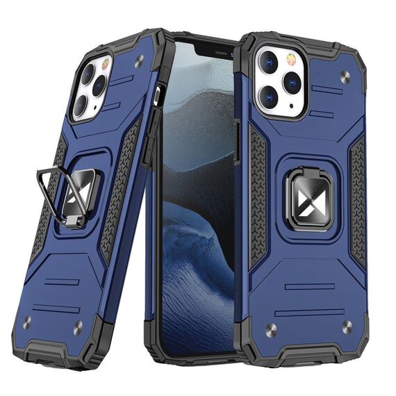 Wozinsky Ring Armor Case Kickstand Tough Rugged Cover for iPhone 13 mini blue | Techbox