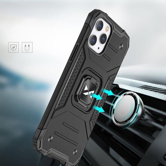 Wozinsky Ring Armor Case Kickstand Tough Rugged Cover for iPhone 13 mini blue | Techbox