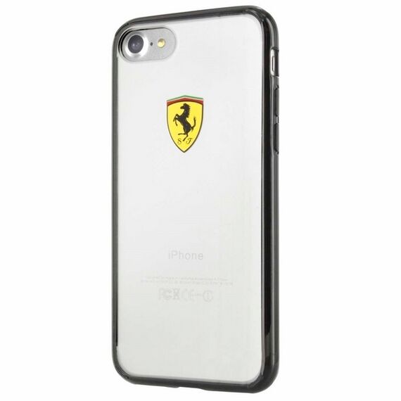 Ferrari Hardcase FEHCP7BK iPhone 7/8/SE 2020 / SE 2022 black/transparent Racing Shield | Techbox