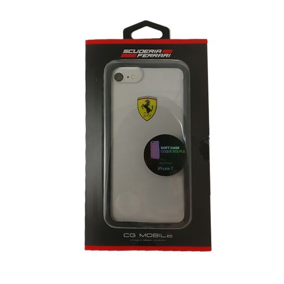 Ferrari Hardcase FEHCRFP7BK iPhone 7/8 /SE 2020 / SE 2022 transparent/black | Techbox