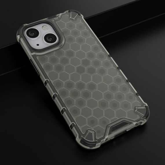 Honeycomb Case armor cover with TPU Bumper for iPhone 13 mini black | Techbox