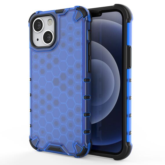 Honeycomb Case armor cover with TPU Bumper for iPhone 13 mini blue | Techbox