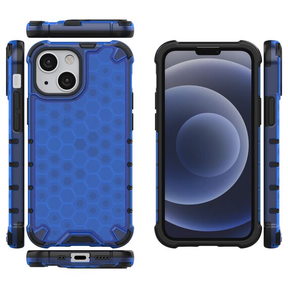 Honeycomb Case armor cover with TPU Bumper for iPhone 13 mini blue | Techbox