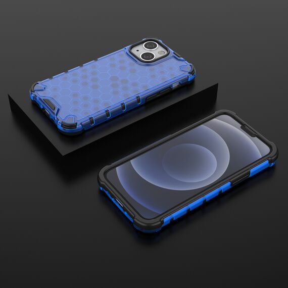 Honeycomb Case armor cover with TPU Bumper for iPhone 13 mini blue | Techbox