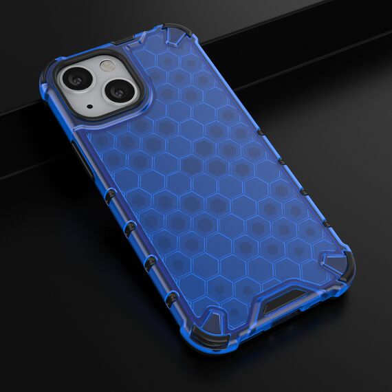 Honeycomb Case armor cover with TPU Bumper for iPhone 13 mini blue | Techbox