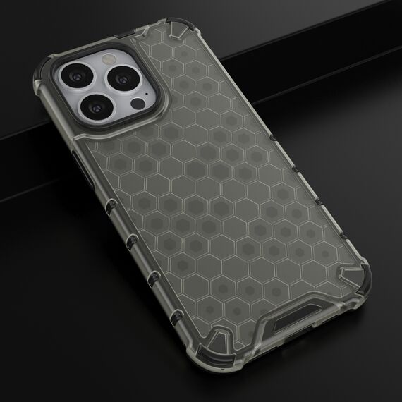 Honeycomb Case armor cover with TPU Bumper for iPhone 13 Pro black | Techbox