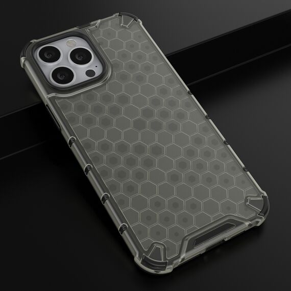 Honeycomb Case armor cover with TPU Bumper for iPhone 13 Pro Max black | Techbox