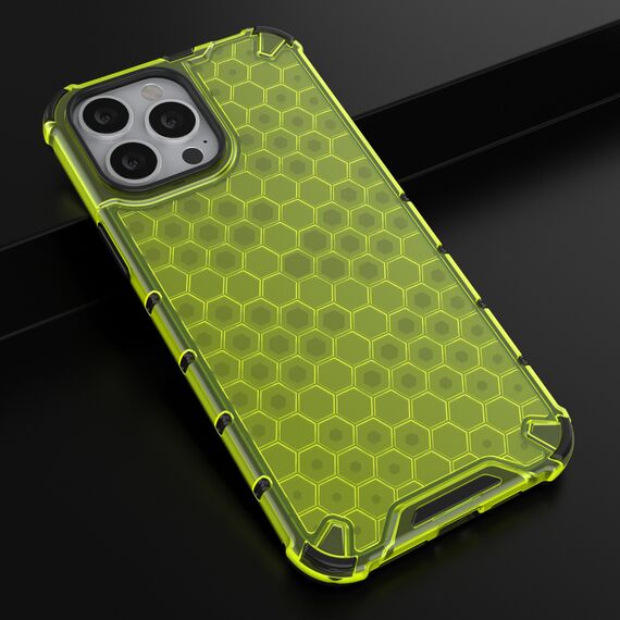 Honeycomb Case armor cover with TPU Bumper for iPhone 13 Pro Max green | Techbox
