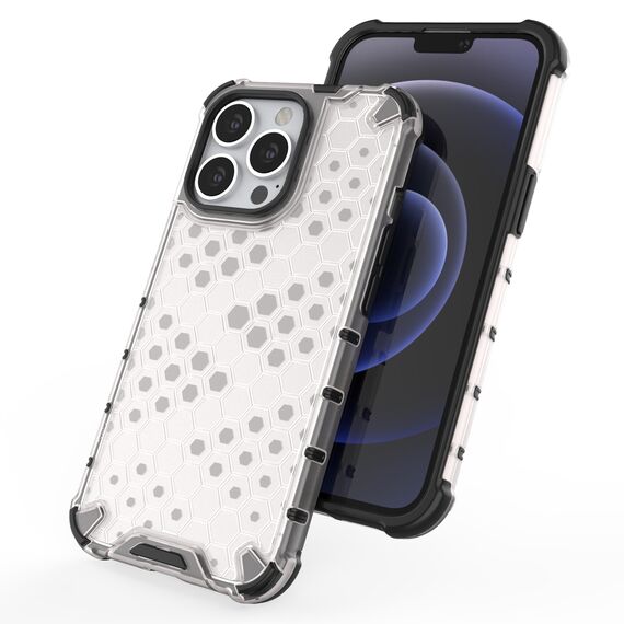 Honeycomb Case armor cover with TPU Bumper for iPhone 13 Pro red | Techbox