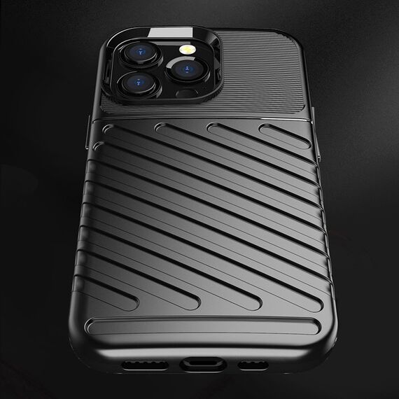 Thunder Case Flexible Tough Rugged Cover TPU Case for iPhone 13 Pro black - Apple Cases - Cases - Techbox