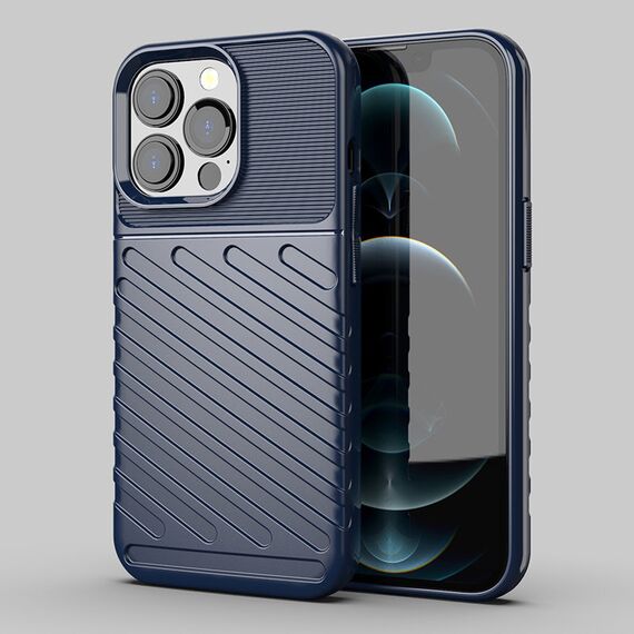 Thunder Case Flexible Tough Rugged Cover TPU Case for iPhone 13 Pro blue - Apple Cases - Cases - Techbox