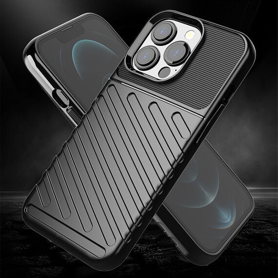 Thunder Case Flexible Tough Rugged Cover TPU Case for iPhone 13 Pro blue - Apple Cases - Cases - Techbox