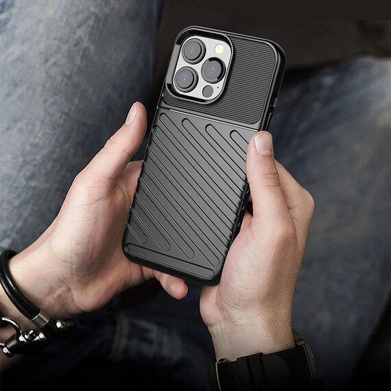 Thunder Case Flexible Tough Rugged Cover TPU Case for iPhone 13 Pro blue - Apple Cases - Cases - Techbox