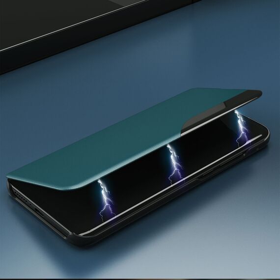 Eco Leather View Case elegant bookcase type case with kickstand for iPhone 13 Pro Max purple - Apple Cases - Cases - Techbox