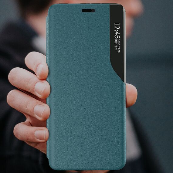 Eco Leather View Case elegant bookcase type case with kickstand for iPhone 13 Pro Max purple - Apple Cases - Cases - Techbox