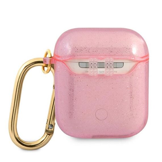 Guess GUA2UCG4GP AirPods cover pink/pink Glitter Collection | Techbox