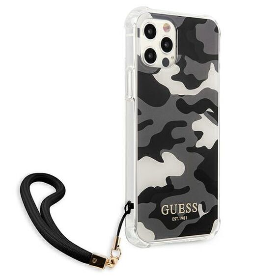 Guess GUHCP12LKSARBK iPhone 12 Pro Max 6.7" black/black hardcase Camo Collection | Techbox