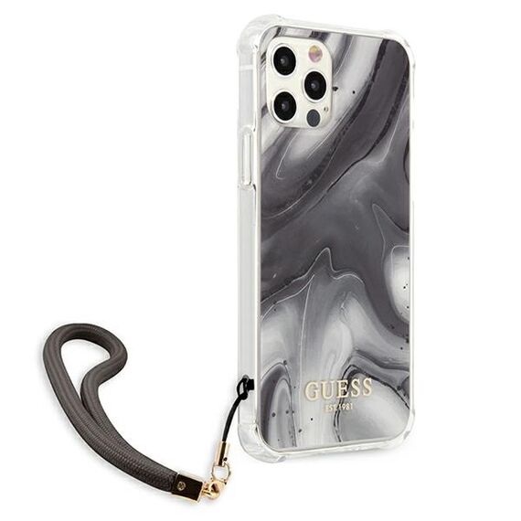 Guess GUHCP12LKSMAGR iPhone 12 Pro Max 6.7 "gray / gray hardcase Marble Collection - Apple Cases - Cases - Techbox