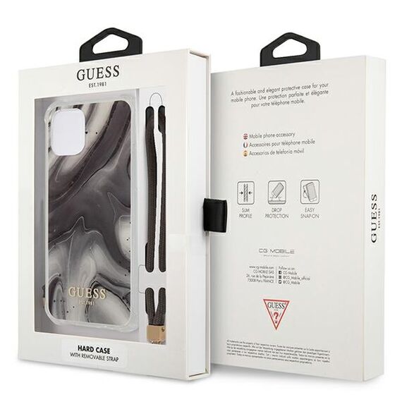 Guess GUHCP12LKSMAGR iPhone 12 Pro Max 6.7 "gray / gray hardcase Marble Collection - Apple Cases - Cases - Techbox