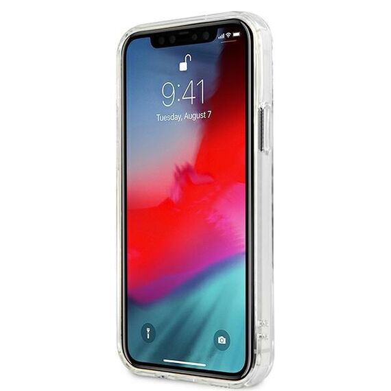 Guess GUHCP12LKTRSVSI iPhone 12 Pro Max 6.7" Transparent hardcase Vintage Script Silver | Techbox